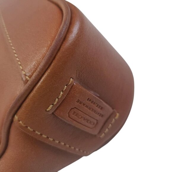 VINTAGE COACH HAMPTONS LEATHER DEMI POUCH british tan 2002 - Picture 5 of 8